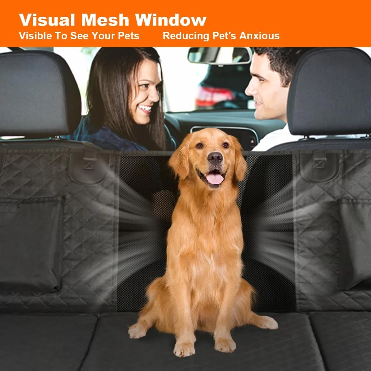 Vailge Truck Dog Car Seat Cover - Large Back Seat Extender, Waterproof Hammock, Non-Inflatable, Hard Bottom for Trucks (F150, RAM1500, Silverado, Sierra)