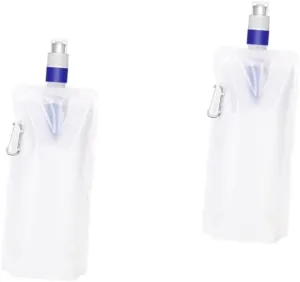 VANZACK 2pcs Collapsible Water Storage Bag Portable Water Tank for Camping Hiking Water Bag Reusable Water Container