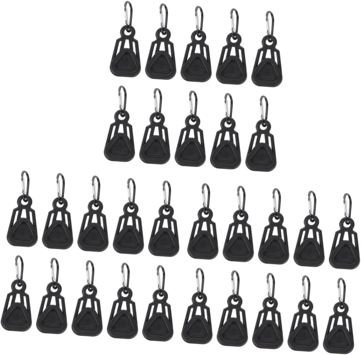 VANZACK 30 Sets Tent Tarp Camping Tarp Ground Straps Canopy Clips for Hanging with Hooks