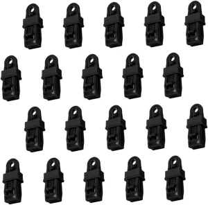 VANZACK Camping Tarp Clips 20pcs Tarp Grabbers for Tent Tarp Car Awning Outdoor Use