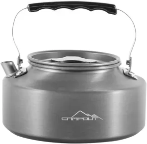 VANZACK Lightweight Aluminum Camping Kettle Compact Boiling Teapot Non- Heat-insulated Handles for
