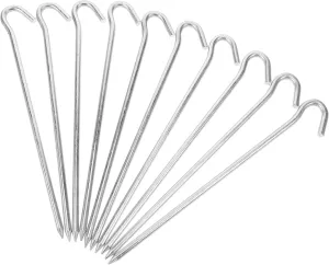 VANZACK Outdoor Gear 10 Pack Tent Pegs Garden Stakes Tarp Stakes Tent Fixing Hooks Easy to Install