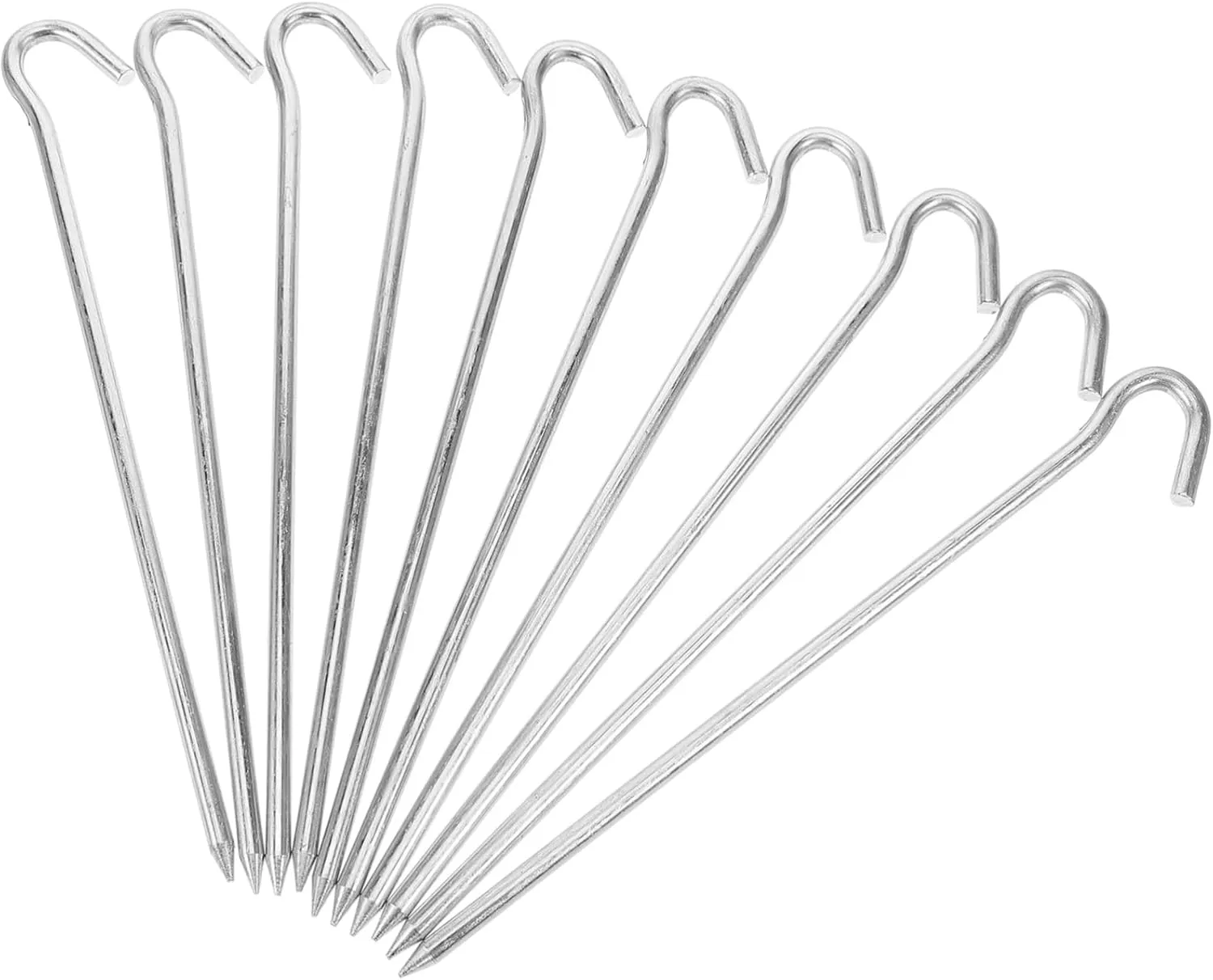 VANZACK Outdoor Gear 10 Pack Tent Pegs Garden Stakes Tarp Stakes Tent Fixing Hooks Easy to Install