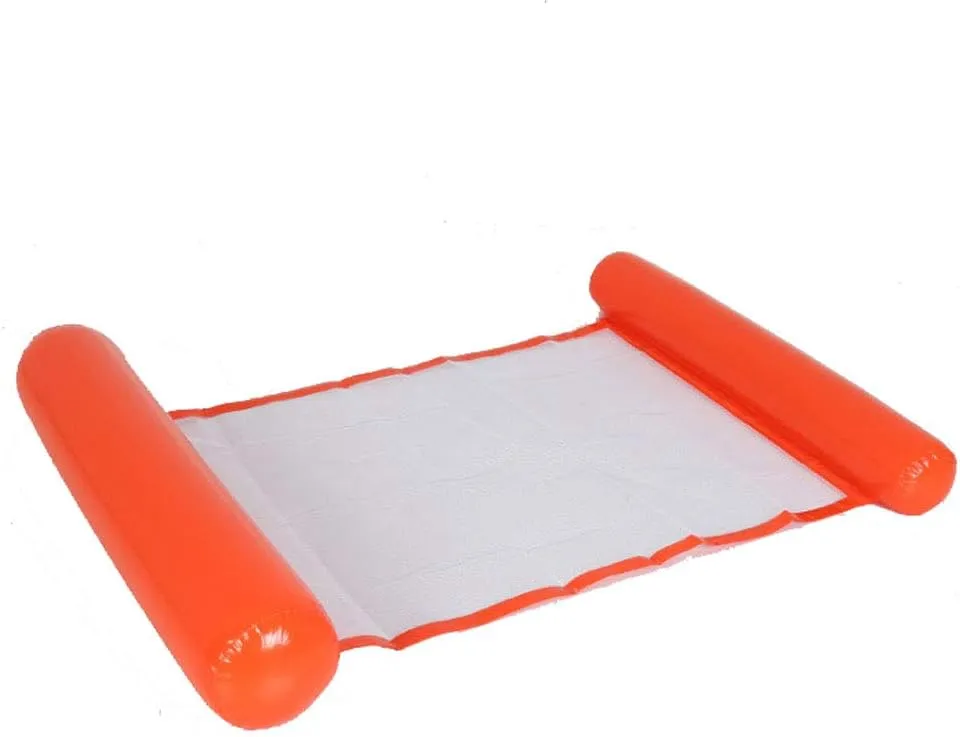 VARWANEO Sandwich Hammock Foldable Inflatable Backrest Floating Row Water Amusement Lounge Chair Floating Bed
