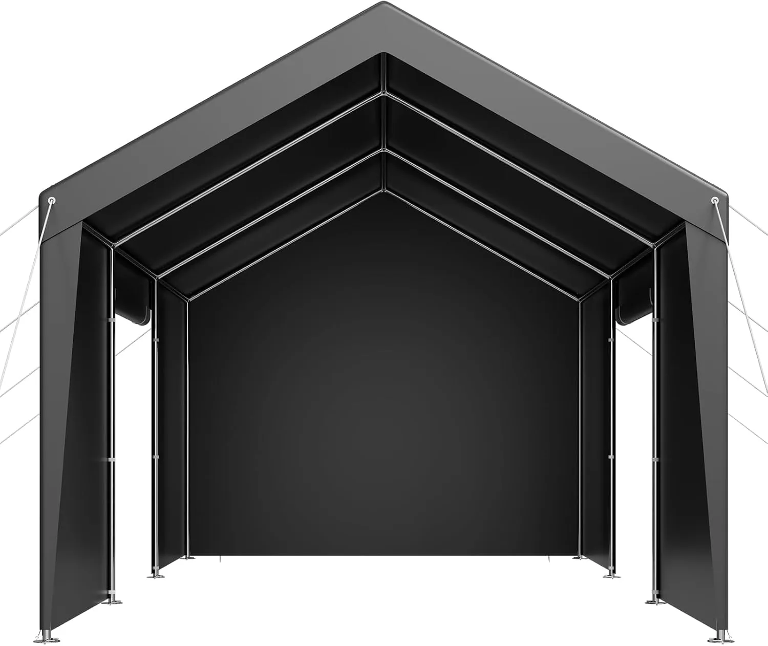 VEVOR 10x20 FT Heavy Duty Carport, Car Port Car Canopy, Potable Garage Car Canopy with Removable Sidewalls, Outdoor Car Shelter, UV and Water-Resistant Car Tent for Cars, Boats, Trucks, and Equipment