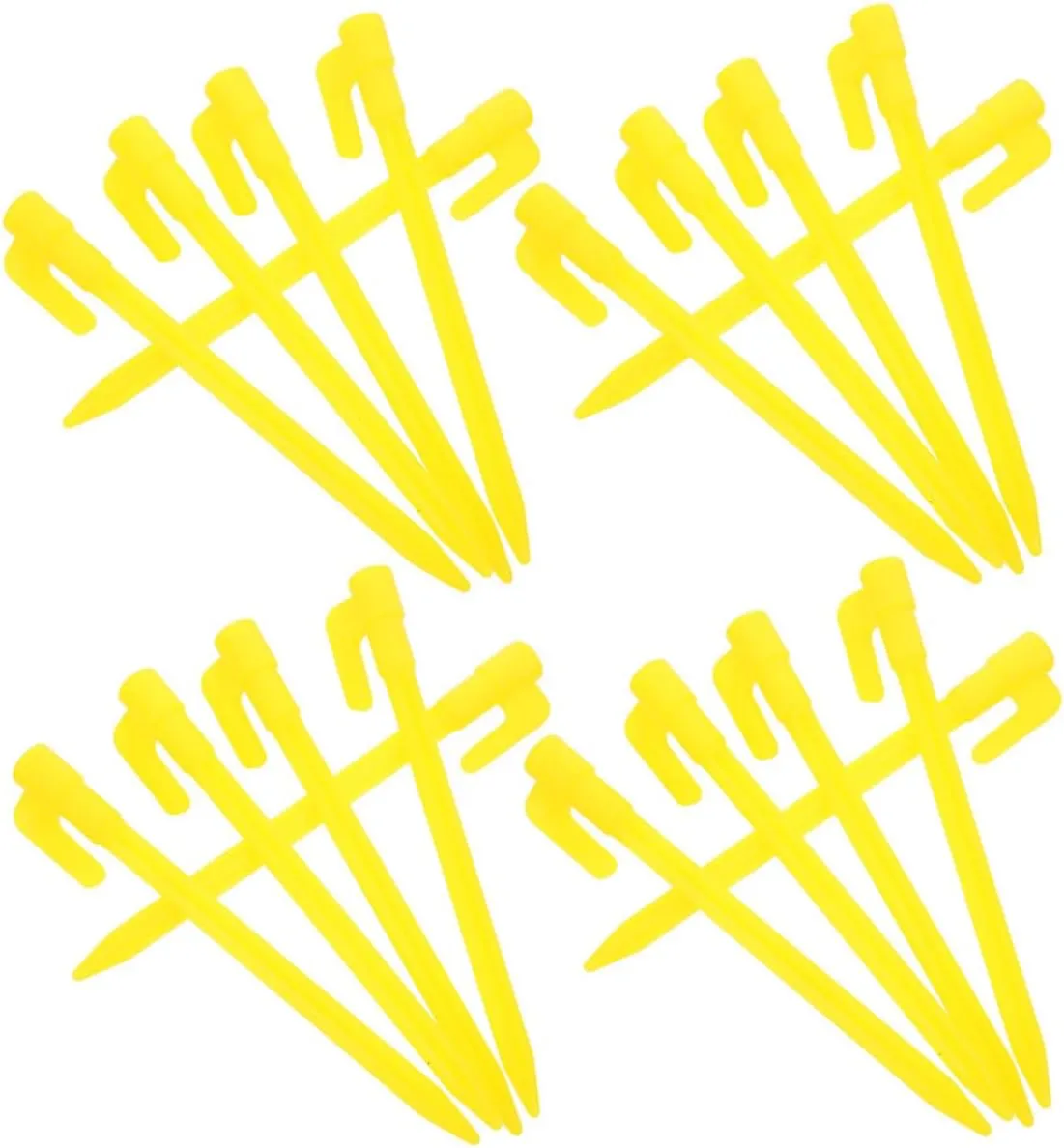 VICASKY 40pcs Plastic Tent Stakes Heavy Duty Ground Pegs for Camping Tarp Garden Landscape Weather Resistant Easy to Install