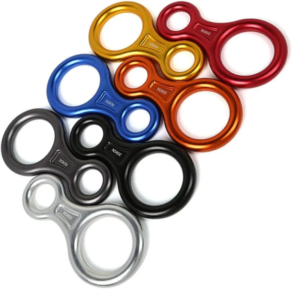 VICASKY 8-Ring Climbing Equipment Essential Gear for Mountaineering Ice Climbing and Rescue Operations