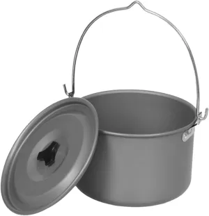 VICASKY Camping Pots and Pans Set Lightweight Aluminum Pot Lid for Camping Hiking and Outdoor Cooking