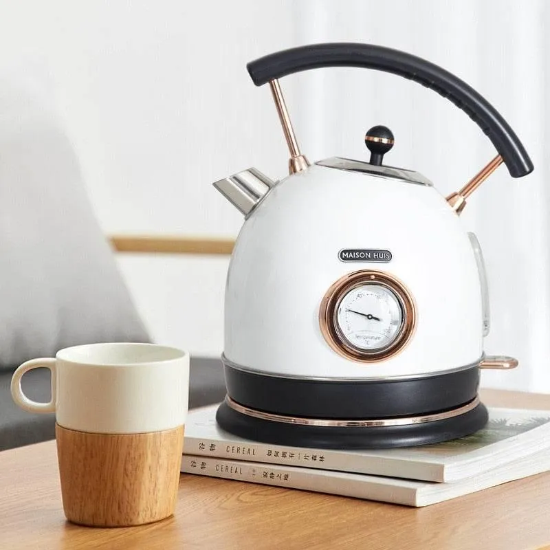 Vintage Electric Kettle Thermometer - Automatic Water Boiler