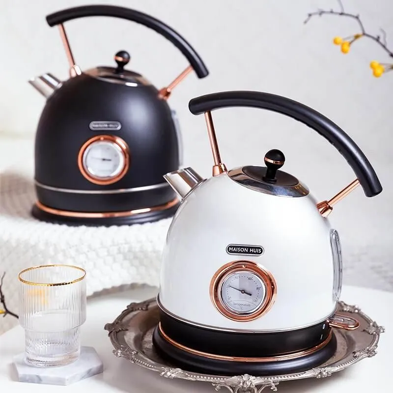 Vintage Electric Kettle Thermometer - Automatic Water Boiler