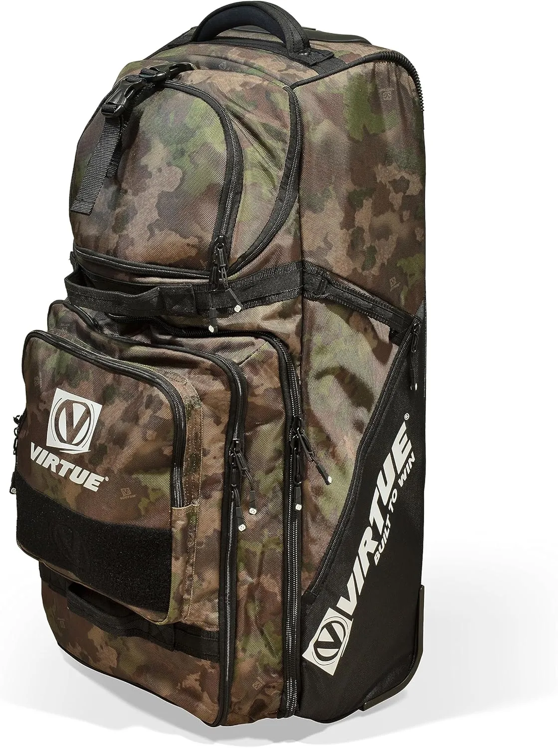 VIRTUE High Roller V4 Extra Large Travel Gear Bag with Rugged Wheels - 7000 Cubic Inch Storage Capacity