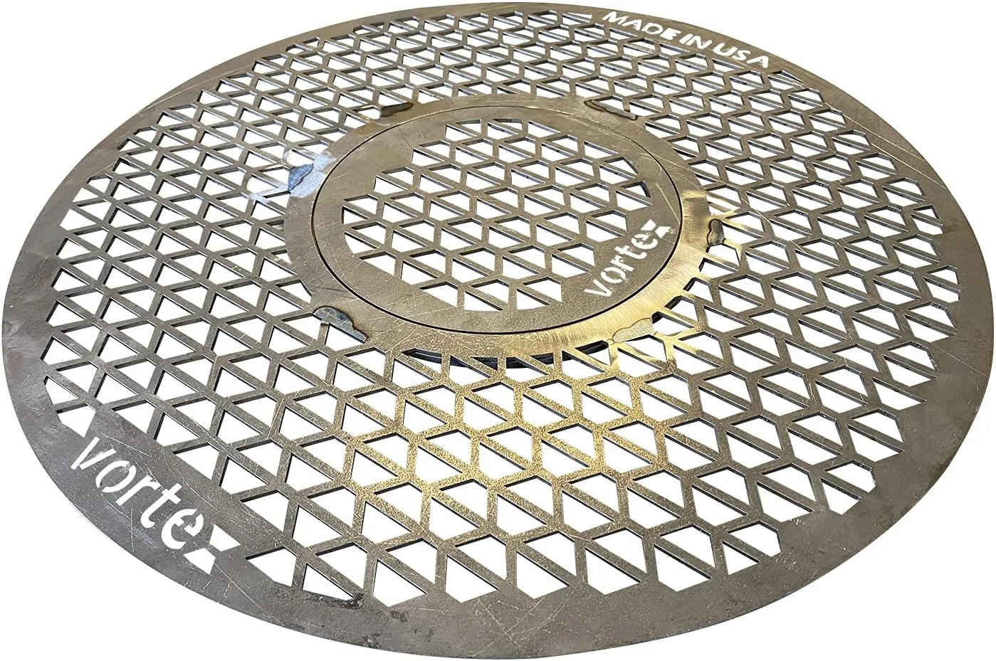 VORTEX (IN) DIRECT HEAT® GRILL GRATE REPLACEMENT FOR 22 KETTLE, UDS OR KAMADO STYLE CHARCOAL BBQS WITH REMOVABLE SEARING GRATE - 22 IN