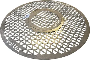 VORTEX (IN) DIRECT HEAT® GRILL GRATE REPLACEMENT FOR 22 KETTLE, UDS OR KAMADO STYLE CHARCOAL BBQS WITH REMOVABLE SEARING GRATE - 22 IN