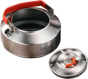 Water Pot for Camping Stainless Steel Kettle Portable Outdoor Tea Kettle
