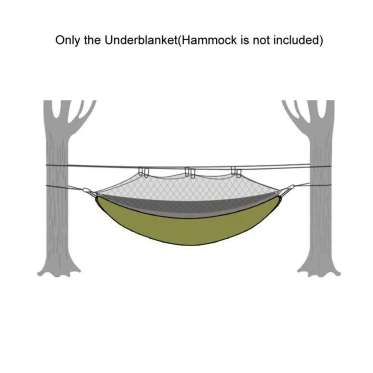Waterproof and Durable Underquilt for Outdoor Camping Hammock