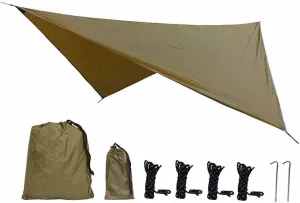 Waterproof Beach Sun Shelter Tarp Tent Shade Ultralight UV Garden Awning Canopy Sunshade Outdoor Camping Hammock Rain Fly(Color:E)