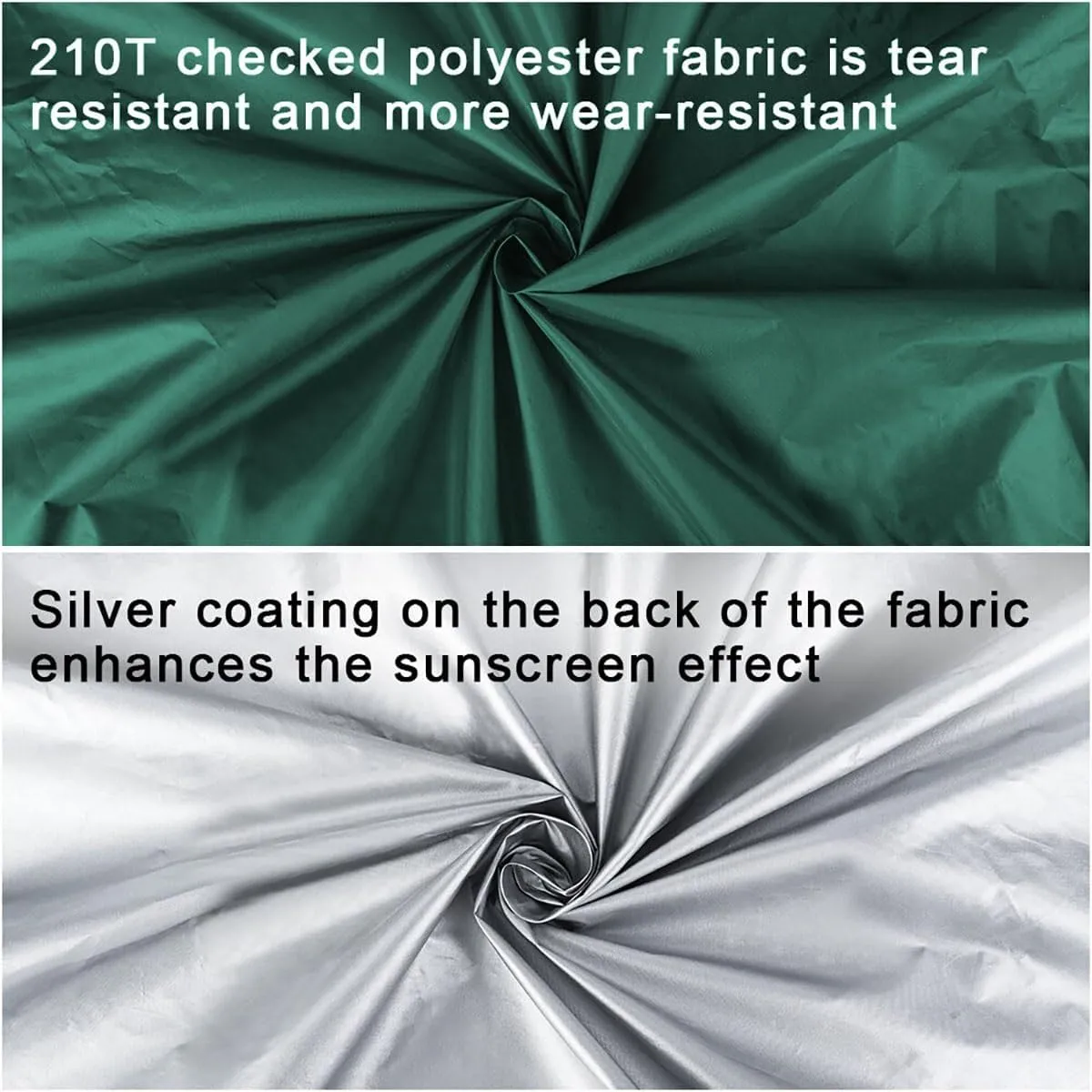 Waterproof Camping Tarp Sunshade UV Protection Lightweight Outdoor Adventure Hiking Camping Backpacking Picnic Tent Tarp(Green Set,3m x 5m)