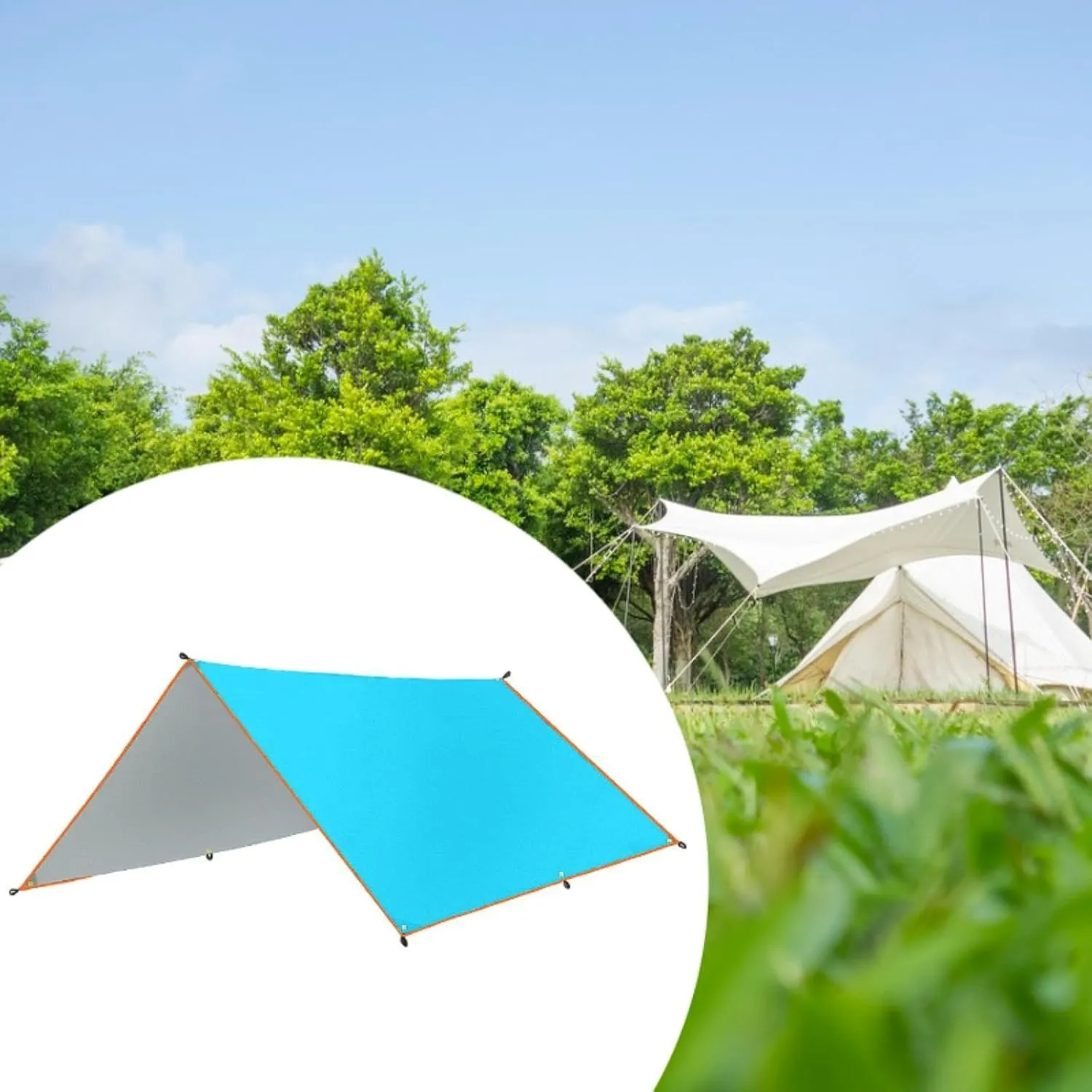 Waterproof Canopy Tarp for Camping and Outdoor Use