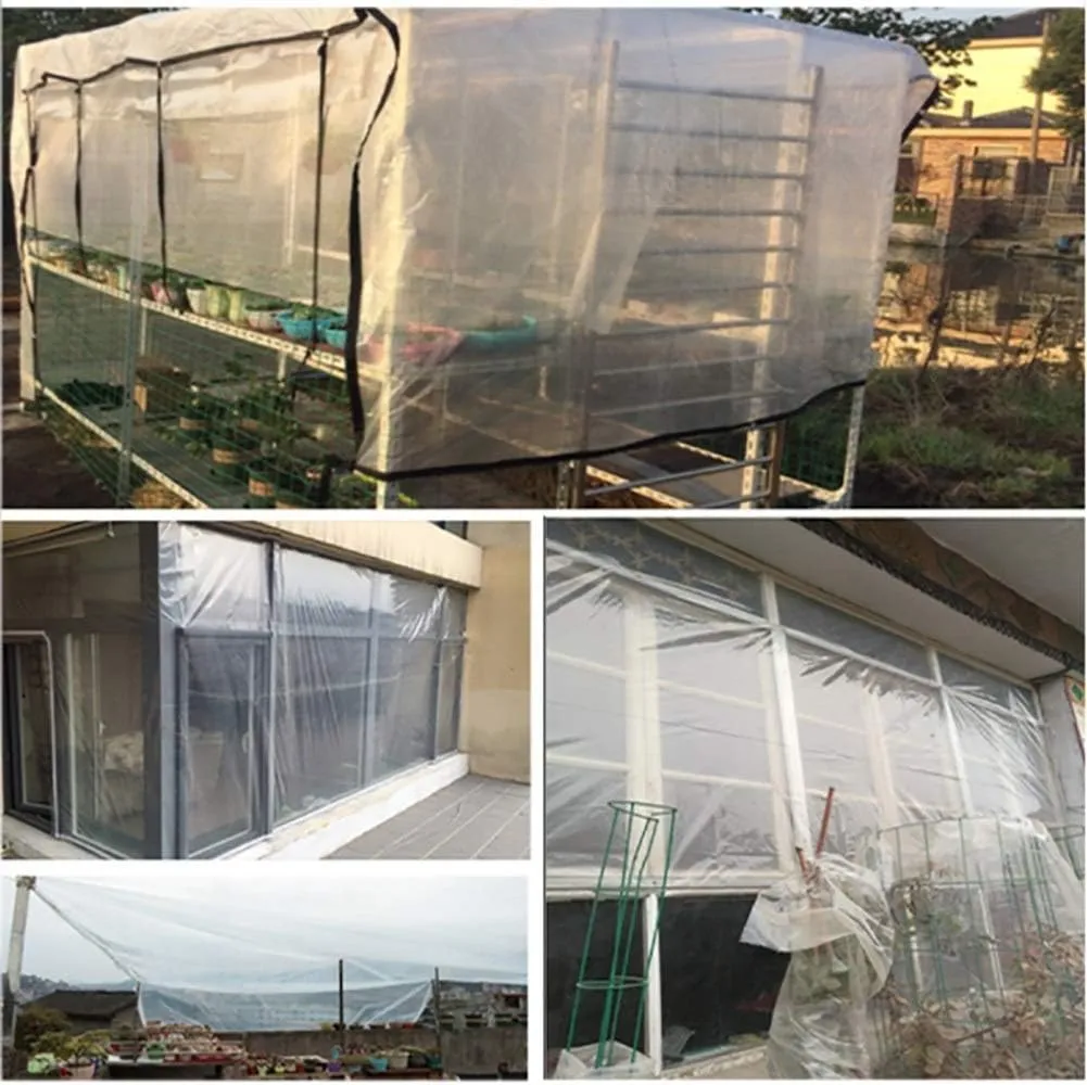 Waterproof Cover Tarp Tarpaulin Sheet,Sunshade Net, Shade Cloth, Waterproof Heavy Duty for Balcony Window Tarp Plant Flower Outdoor Greenhouse Film,a,1 * 2M