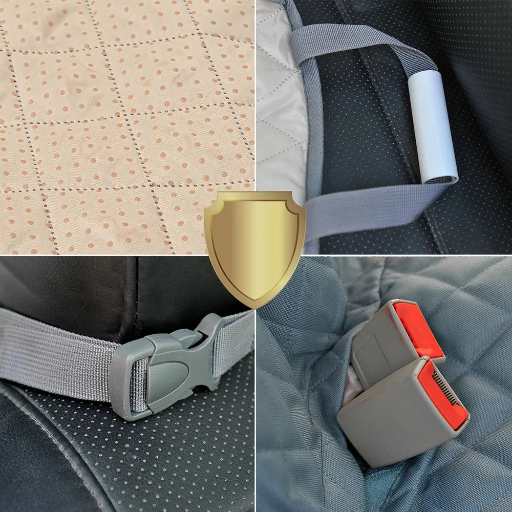 Waterproof Dog Car Seat Hammock and Travel Carrier Mat for Back Seat Protection