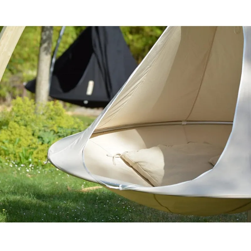 Waterproof Double Swing Portable Hanging Chair Hammock, Aerial Tent Swing Outdoor Chair
