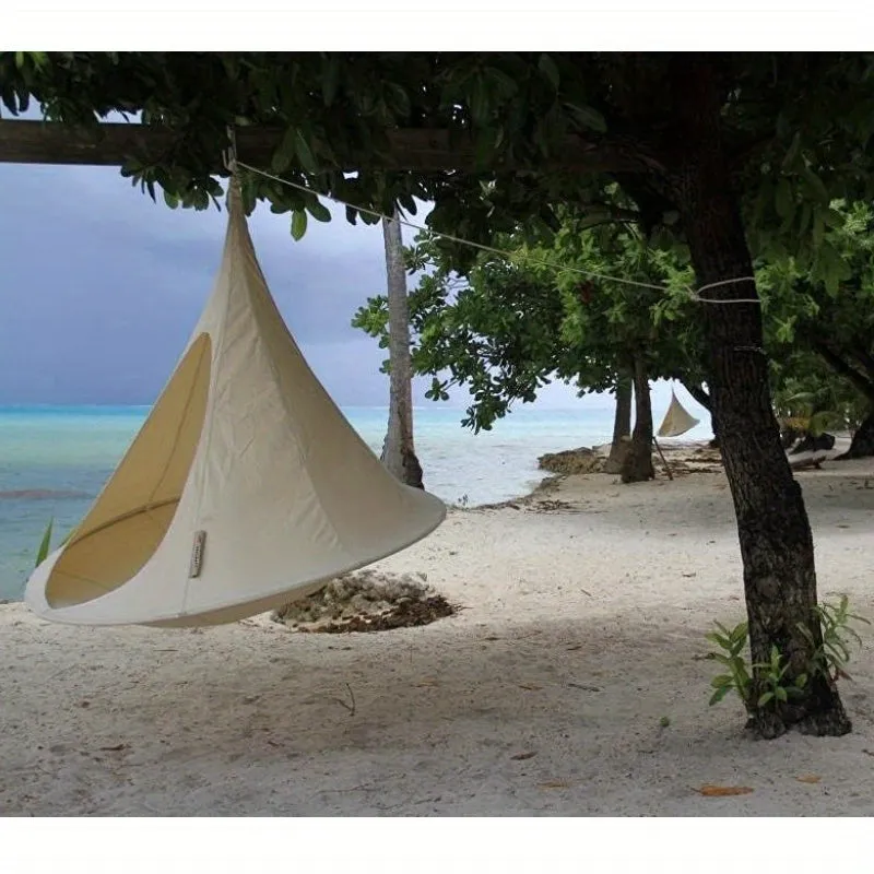 Waterproof Double Swing Portable Hanging Chair Hammock, Aerial Tent Swing Outdoor Chair