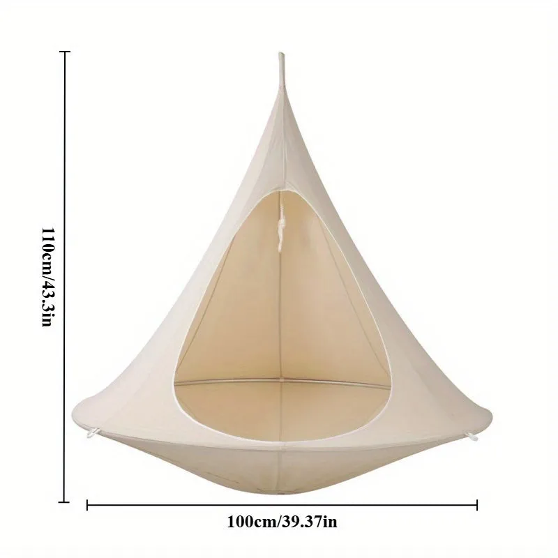 Waterproof Double Swing Portable Hanging Chair Hammock, Aerial Tent Swing Outdoor Chair