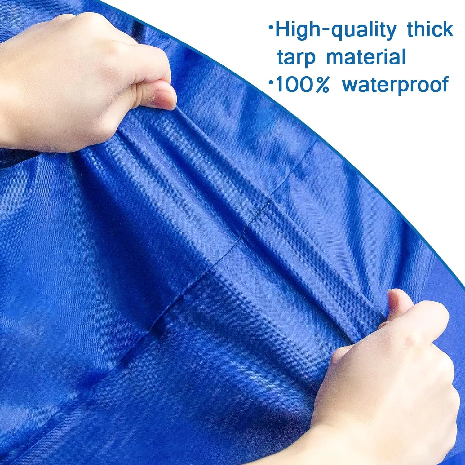 Waterproof Heavy Duty Crib Mattress Moving Bag with Strong Zipper - Reusable Crib Mattress Cover for Moving, Blue, 2 Pack