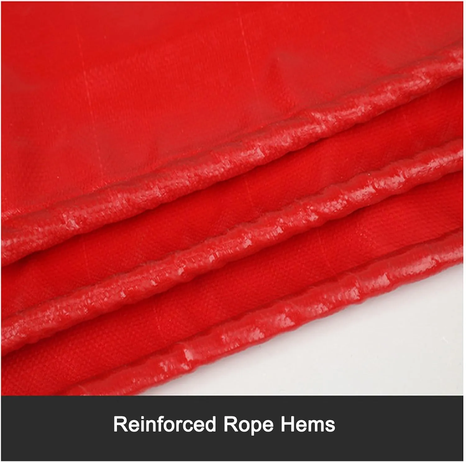 Waterproof Tarp 13.12x26.25ft, 0.5mm Thick Heavy Duty PVC Double Coated Waterproof Tarpaulin, with Grommets and Reinforced Edges, UV Protection, Tear Resistance, High Durability
