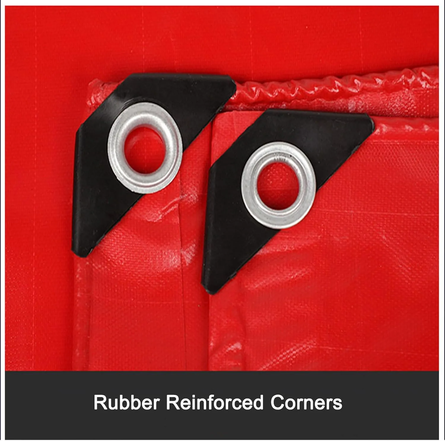 Waterproof Tarp 13.12x26.25ft, 0.5mm Thick Heavy Duty PVC Double Coated Waterproof Tarpaulin, with Grommets and Reinforced Edges, UV Protection, Tear Resistance, High Durability