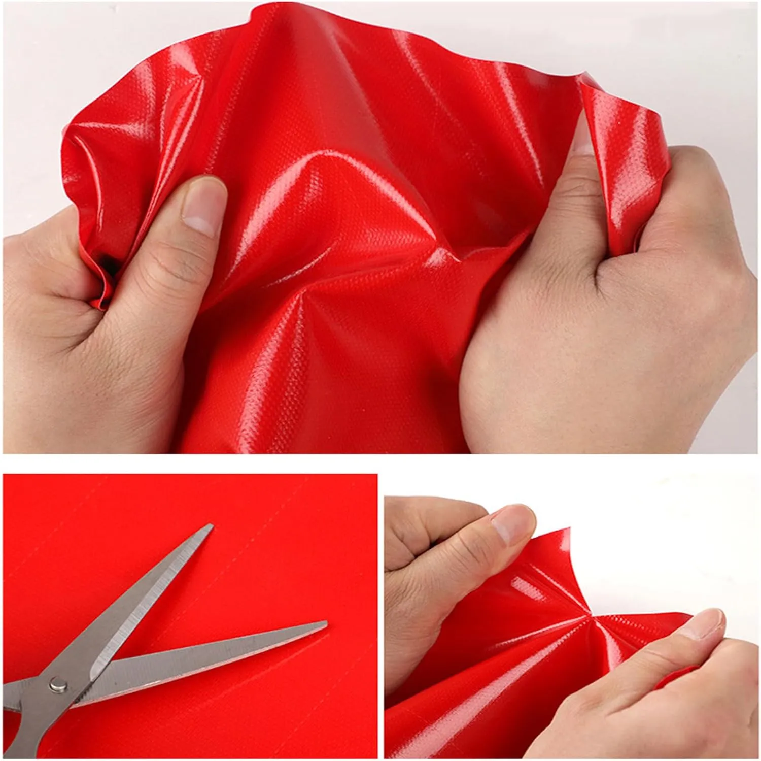 Waterproof Tarp 13.12x26.25ft, 0.5mm Thick Heavy Duty PVC Double Coated Waterproof Tarpaulin, with Grommets and Reinforced Edges, UV Protection, Tear Resistance, High Durability