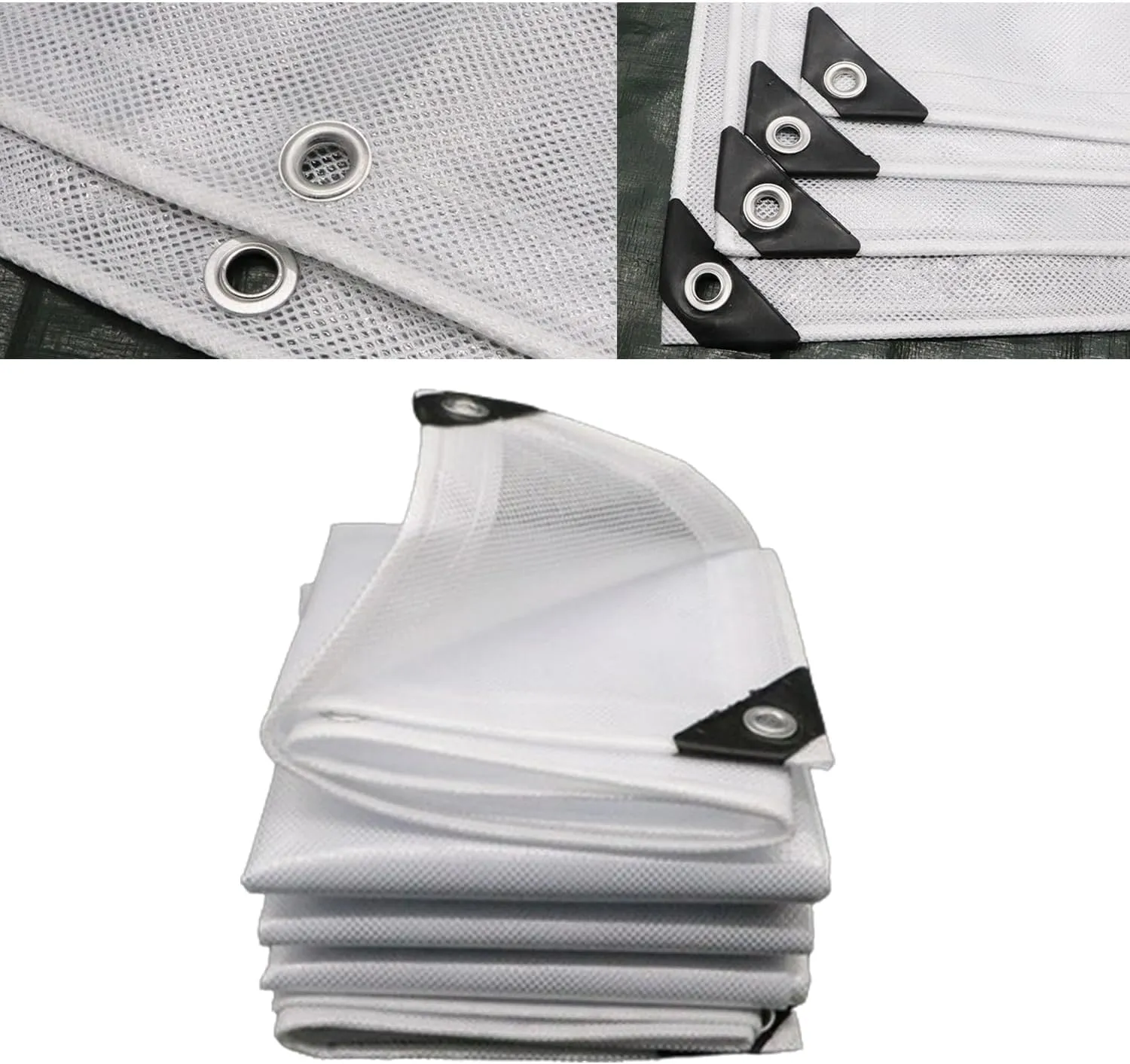 Waterproof Tarp Tent Cover Tent Tarps Waterproof Under Tent for Under Tent Multi Purpose Protective Cover Durable Waterproof Weather Proof Rip and Tear Resistant 4.92ft x 6.56ft White