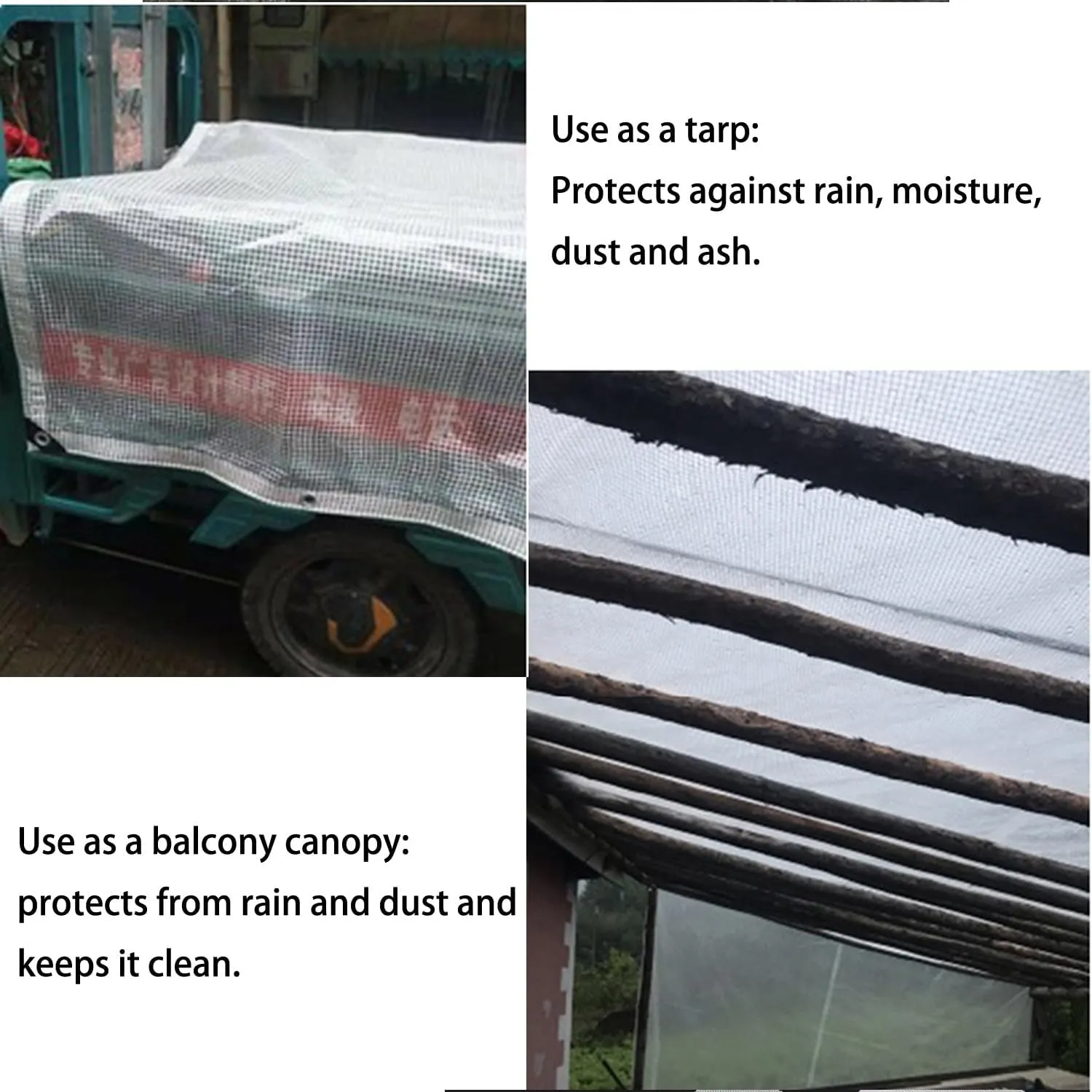 Waterproof Tarp Tent Cover Tent Tarps Waterproof Under Tent for Under Tent Multi Purpose Protective Cover Durable Waterproof Weather Proof Rip and Tear Resistant 4.92ft x 6.56ft White