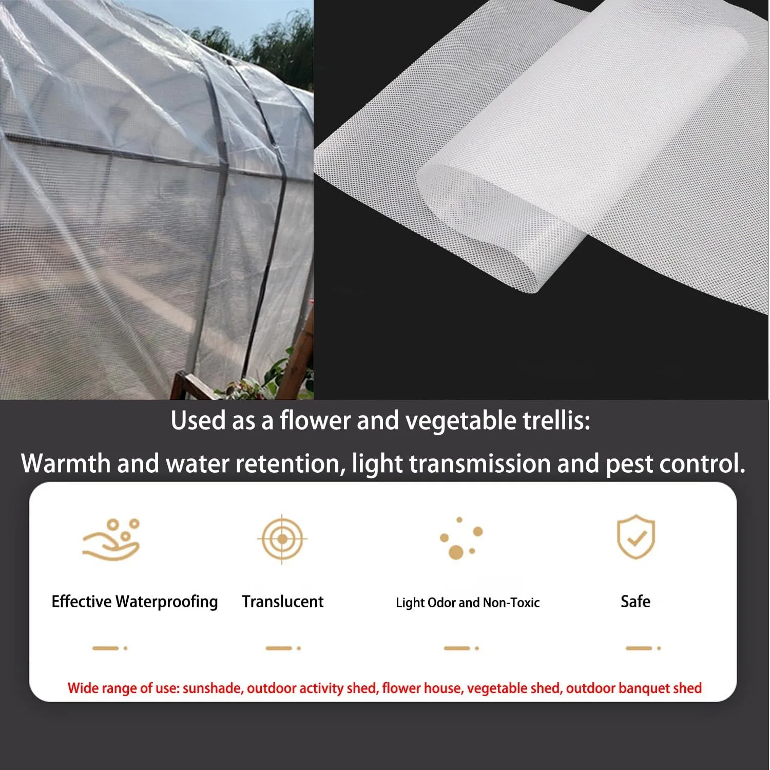Waterproof Tarp Tent Cover Tent Tarps Waterproof Under Tent for Under Tent Multi Purpose Protective Cover Durable Waterproof Weather Proof Rip and Tear Resistant 4.92ft x 6.56ft White
