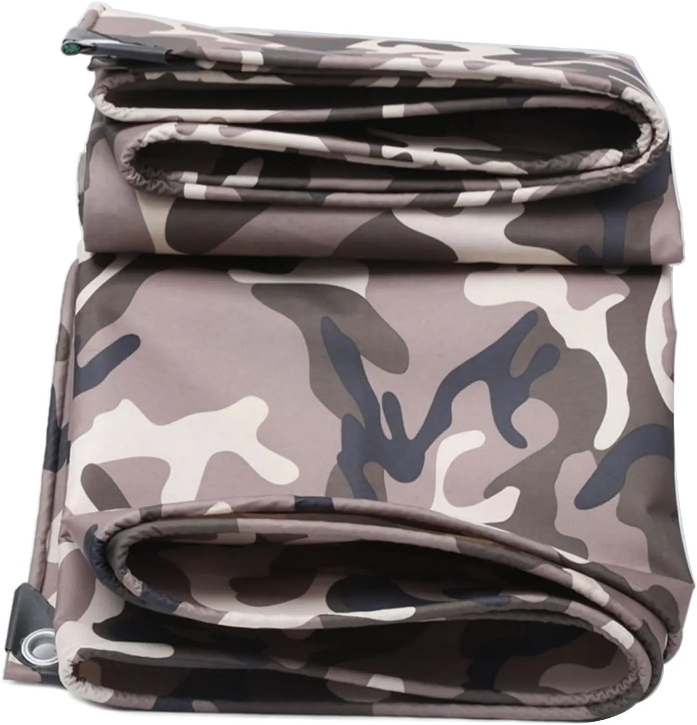 Waterproof Tarpaulin Camouflage Tarp Sheet Heavy Duty Groundsheet,0.4mm Thick Caravan Camo Cover Protective Rainproof Canopy Tent with Grommets (Size:2x4m)