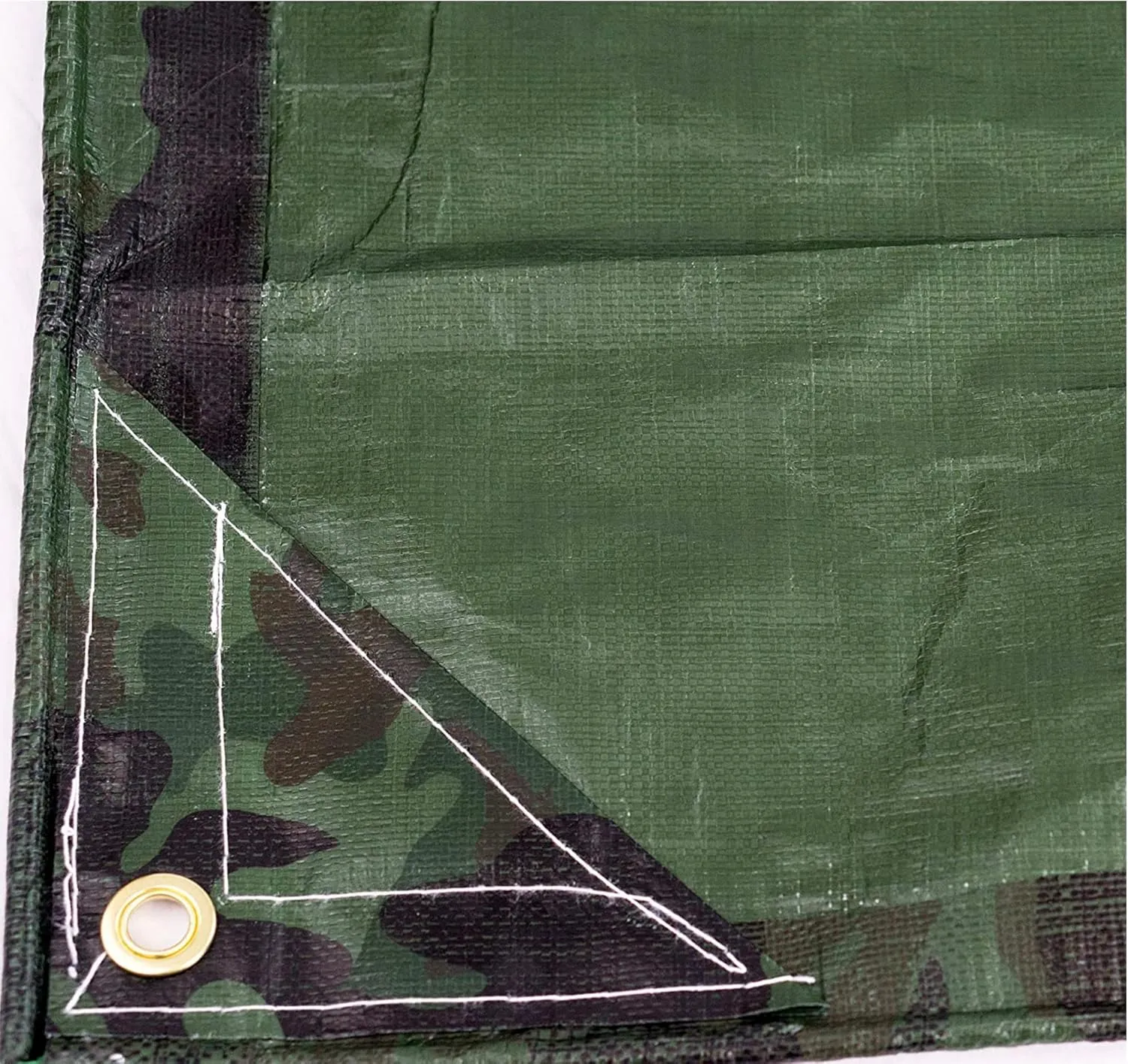 Watershed Innovations Heavy Duty Waterproof Camo Tarp - Reversible Camouflage/Green Tarp -12x12 with UV Protection for Outdoor Camping RV Truck and Trailers