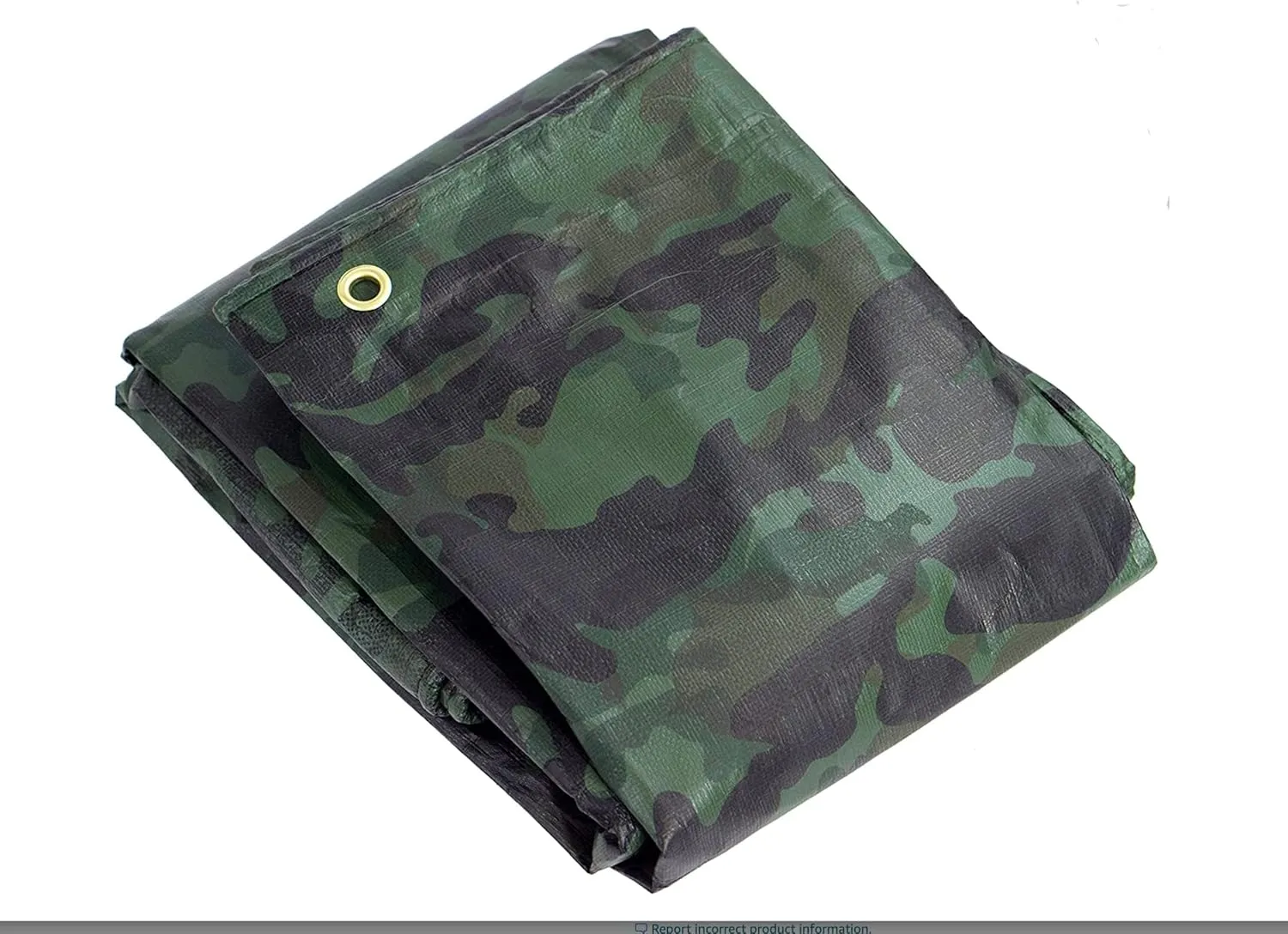 Watershed Innovations Heavy Duty Waterproof Camo Tarp - Reversible Camouflage/Green Tarp -12x12 with UV Protection for Outdoor Camping RV Truck and Trailers