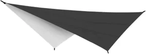Watertight Tarp Tent Shade Outdoor Camping Hammock Garden Silver Coated Awning Canopy Sunshade Ultralight 340 * 260cm (Color : Black, Size : A)