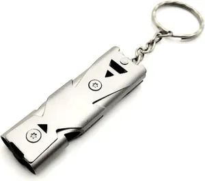 Whistle Coach Whistles High Decibel Whistle EDC Whistle Tool Outdoor Survival Cheerleading Whistle Portable Triple Pipe Emergency SOS Whistle Keychain