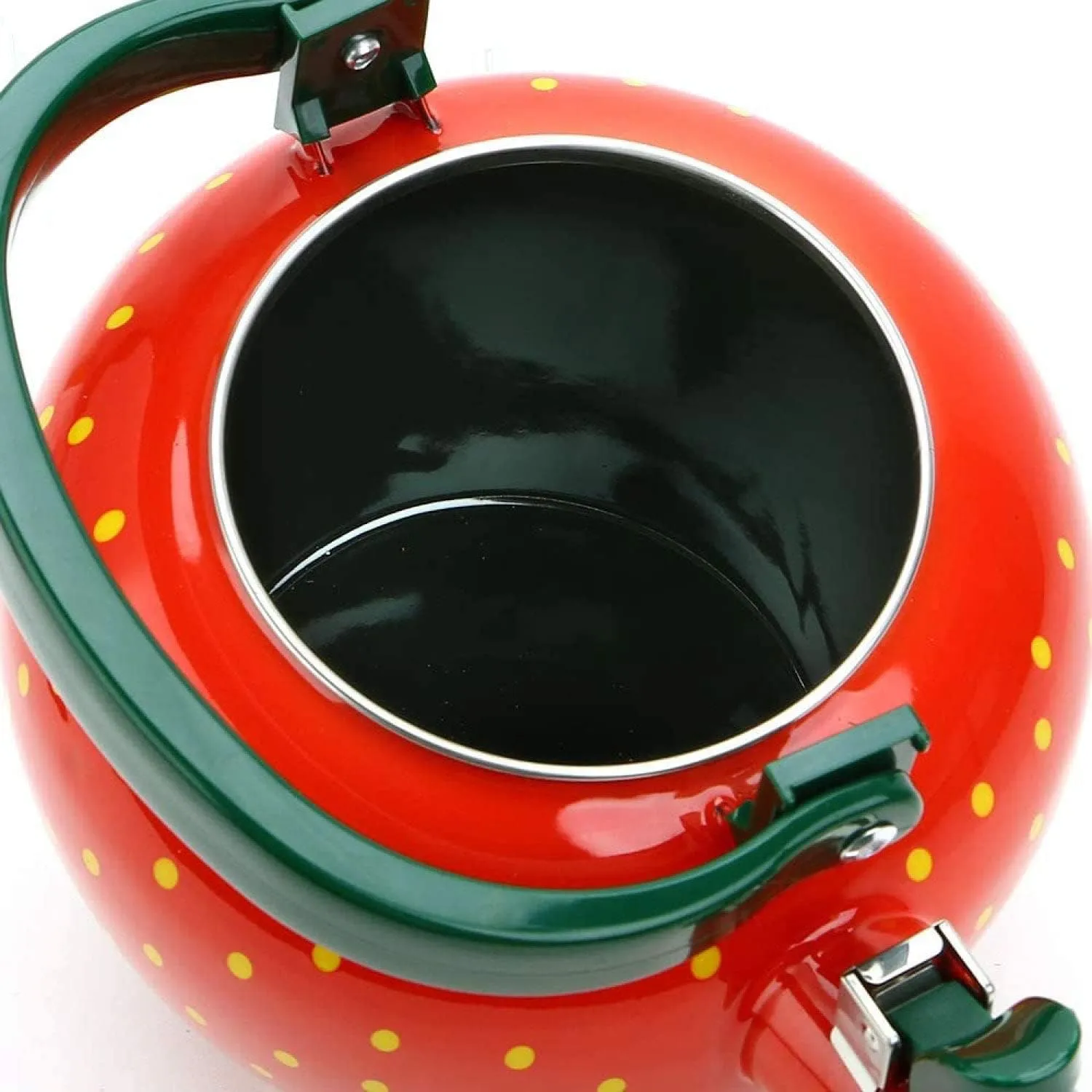 Whistling Tea Kettle for Stove Top Enamel on Steel Teakettle, Supreme Housewares Strawberry Design Teapot Water Kettle Cute Kitchen Accessories Teteras (2.3 Quart, Strawberry)