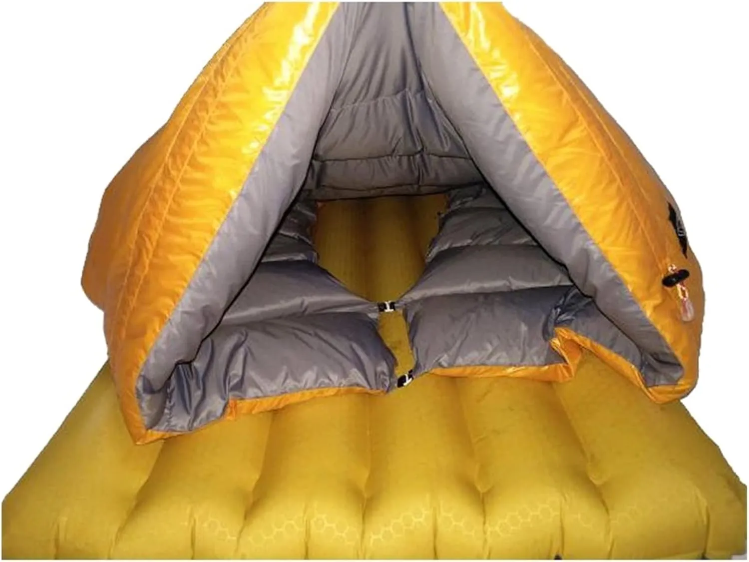 White Duck Down Mummy Sleeping Bag - Lightweight Camping Quilt For Autumn, Winter, And Spring(M Size Green)
