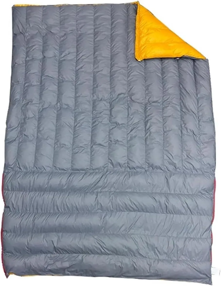White Duck Down Mummy Sleeping Bag - Lightweight Camping Quilt For Autumn, Winter, And Spring(M Size Green)