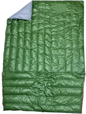 White Duck Down Mummy Sleeping Bag - Lightweight Camping Quilt For Autumn, Winter, And Spring(M Size Green)