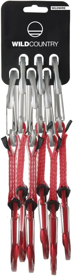 Wildwire Rock Climbing Quickdraw - Lightweight Draw with Wiregate Aluminum Carabiners