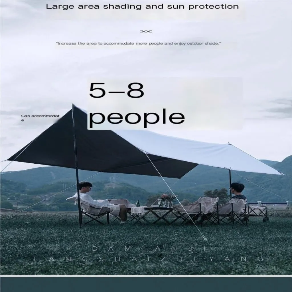 Window Canopy Outdoor Canopy Camping Outdoor Camping Equipment Tent Canopy Tent Outdoor Supplies Rainproof Picnic Shelter Awning Canopy(Silver,B)
