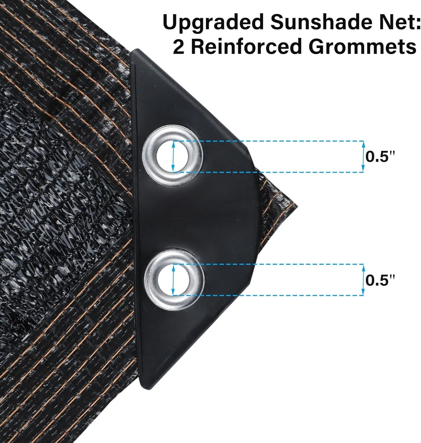 winemana Black Shade Cloth 70%, 6.6x20 FT Mesh Tarp - Garden Shade for Greenhouse, Patio, Vegetables, Plants Cover and Chicken Coops, Sun Shade Net for Outdoor Protection with Reinforced Grommets