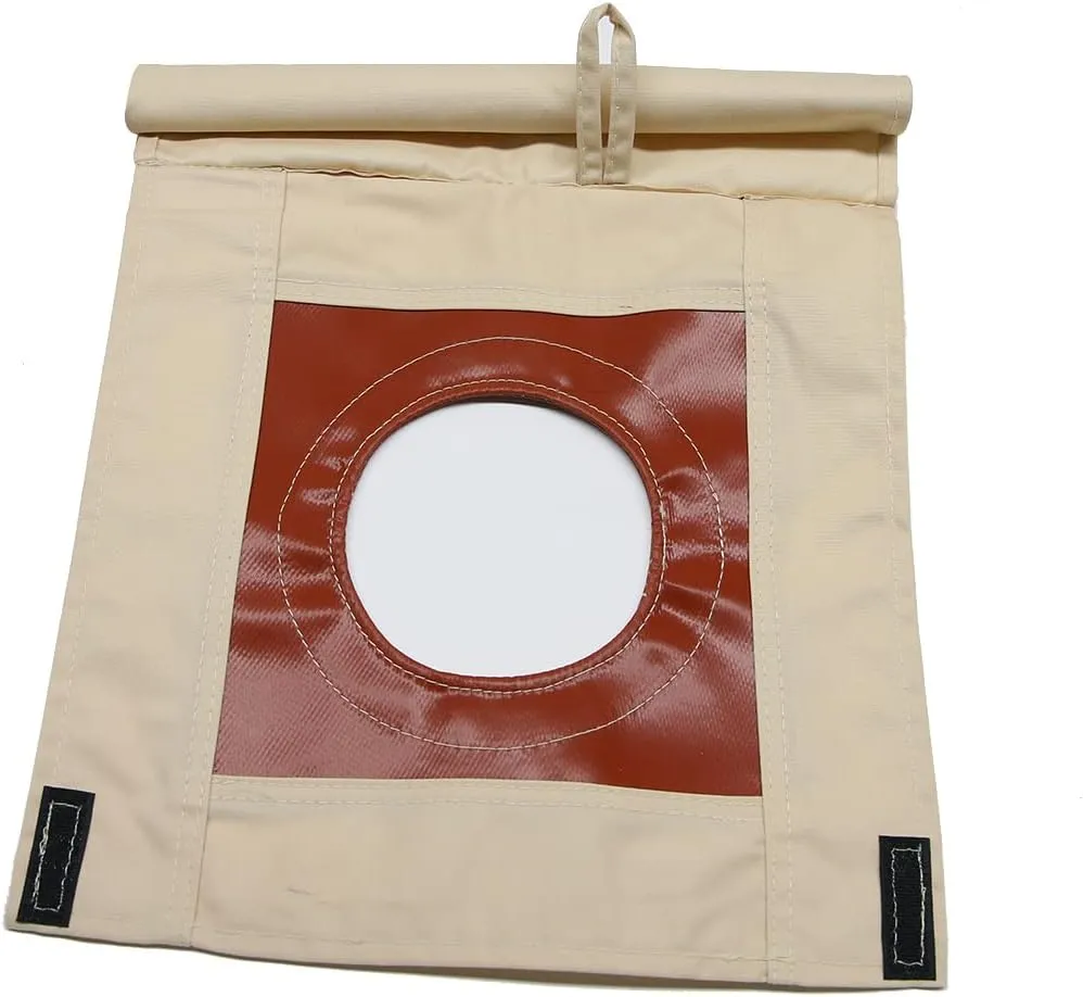 WINTENT Waterproof Top Tarp with Stove Jack for 3M 4M 5M 6M 7M Cotton Canvas Bell Tent Glamping Yurt Tent for Camping