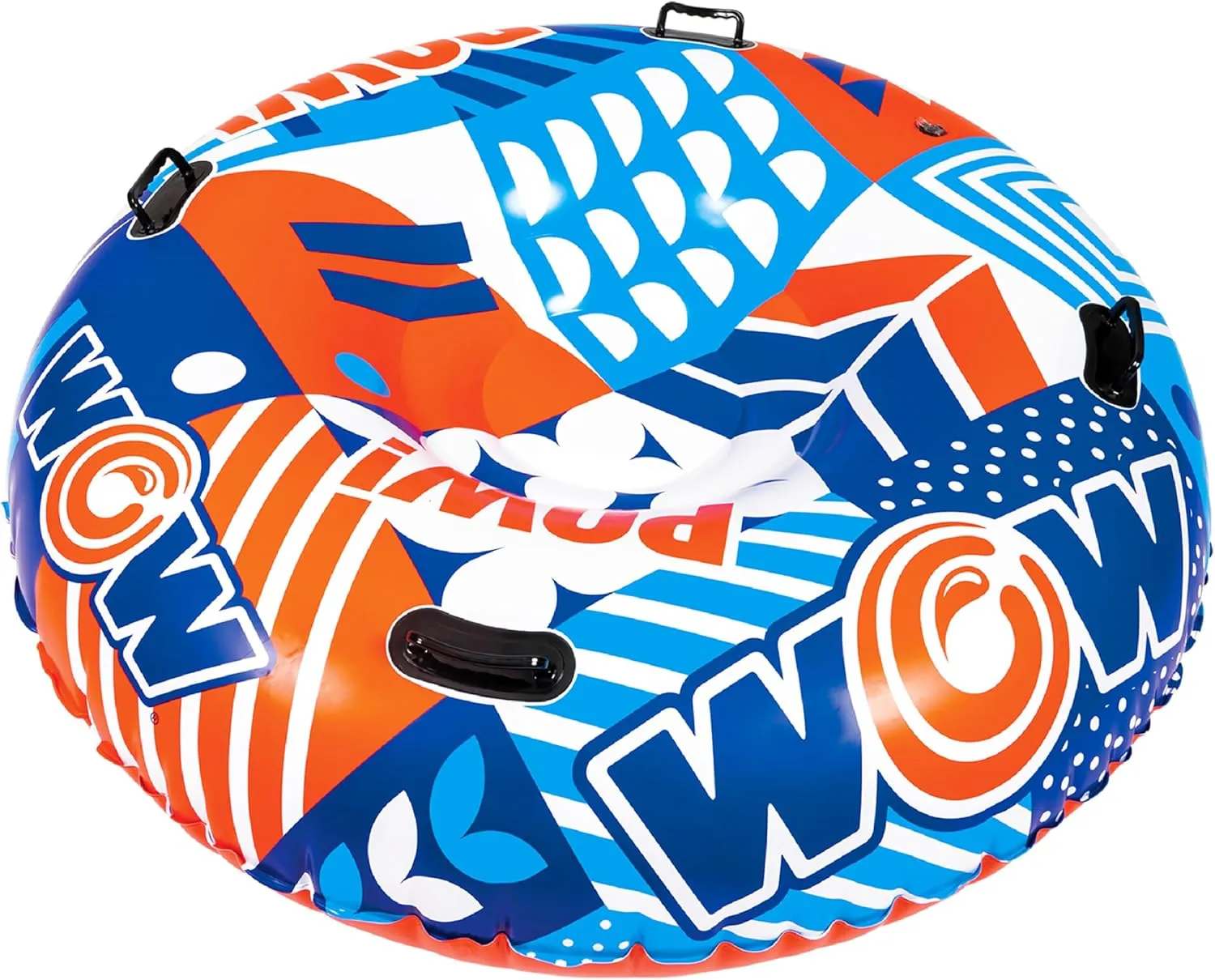 WOW Sports POW Snow Tube, Snow Sled for Kids, Inflatable Snow Tubes for Sledding Heavy Duty, Kids Sled Snow Toys