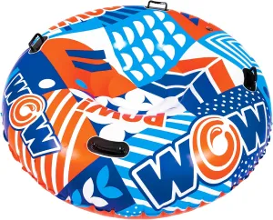 WOW Sports POW Snow Tube, Snow Sled for Kids, Inflatable Snow Tubes for Sledding Heavy Duty, Kids Sled Snow Toys