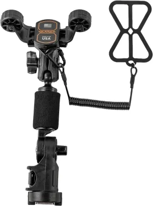 YakAttack RotoGrip Phone Holder Pro with LockNLoad Mount | Kayak Phone Mount for Fishing & Boating | One-Hand Operation | Fits iPhone 15 Pro Max, Galaxy S24 Ultra, Pixel 8 Pro | Made in USA